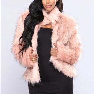 Cute pink fur jacket Fashion Nova